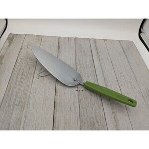 Chief Cake Pie Spatula Server 10 1/2" Green Handle Chrome